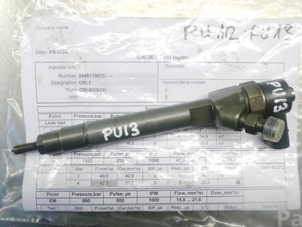 MERCEDES-BENZ A6110700987, 0445110072 C-CLASS (W203) 2005 Injector