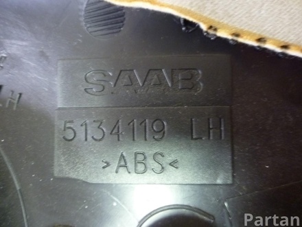 SAAB 5134119, 5133467 9-5 (YS3E) 2005 Lining, pillar c Upper left side