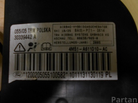 FORD 4M51-A611D10-AC / 4M51A611D10AC FOCUS II (DA_, HCP) 2005 Side Airbag Right
