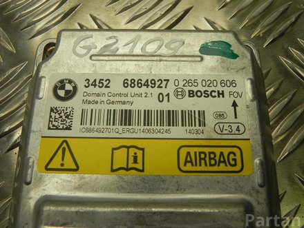 BMW 6864927 5 (F10) 2014 Control Unit, airbag