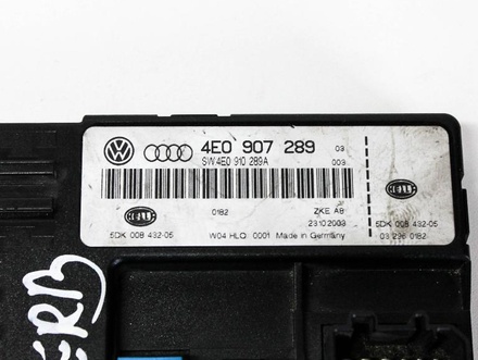 AUDI 4E0907289 A8 (4E_) 2003 Central electronic control unit for comfort system