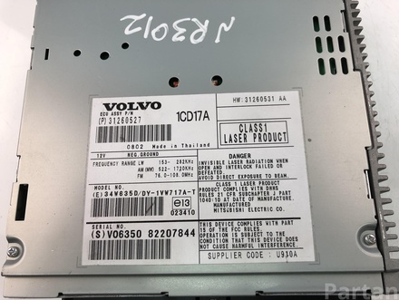 VOLVO 31260527 S40 II (MS) 2007 CD changer