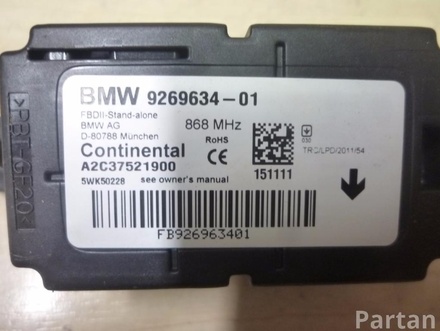 BMW 9269634, 61319269634 3 (F30, F80) 2012 control unit