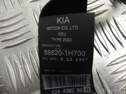 KIA 88820-1H700 / 888201H700 CEE'D Hatchback (ED) 2007 Ceinture de sécurité